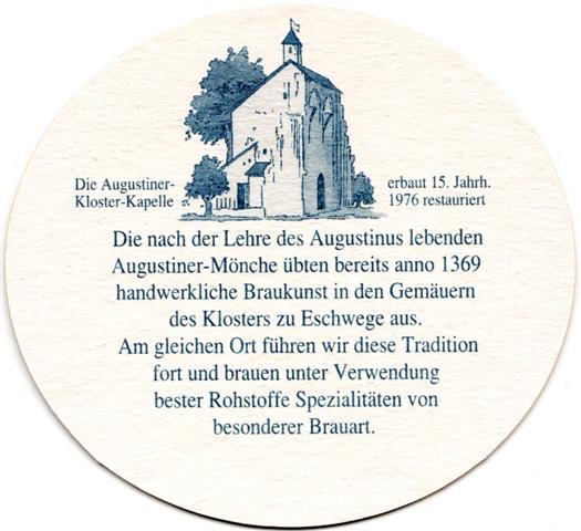 eschwege esw-he eschweger oval 1b (190-augustiner klosterkapelle-blau) 
